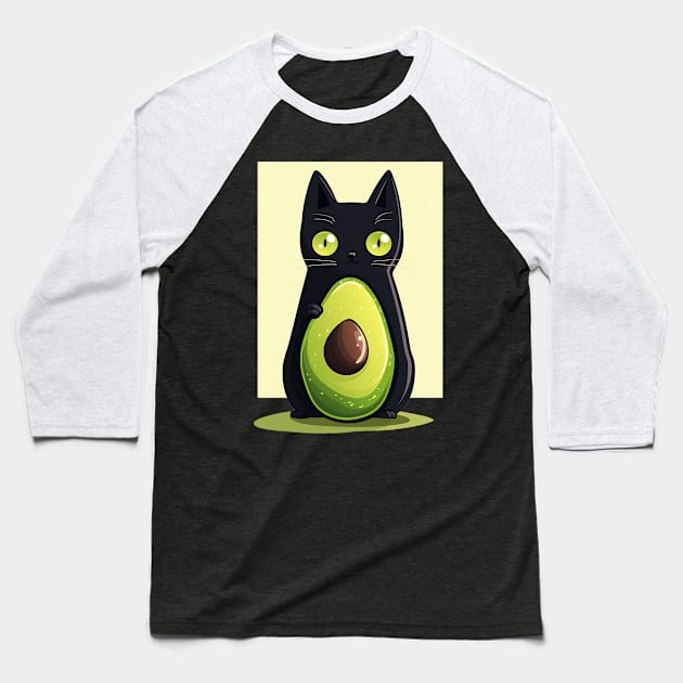 avocato Baseball T-Shirt by Stephanie Francoeur Art